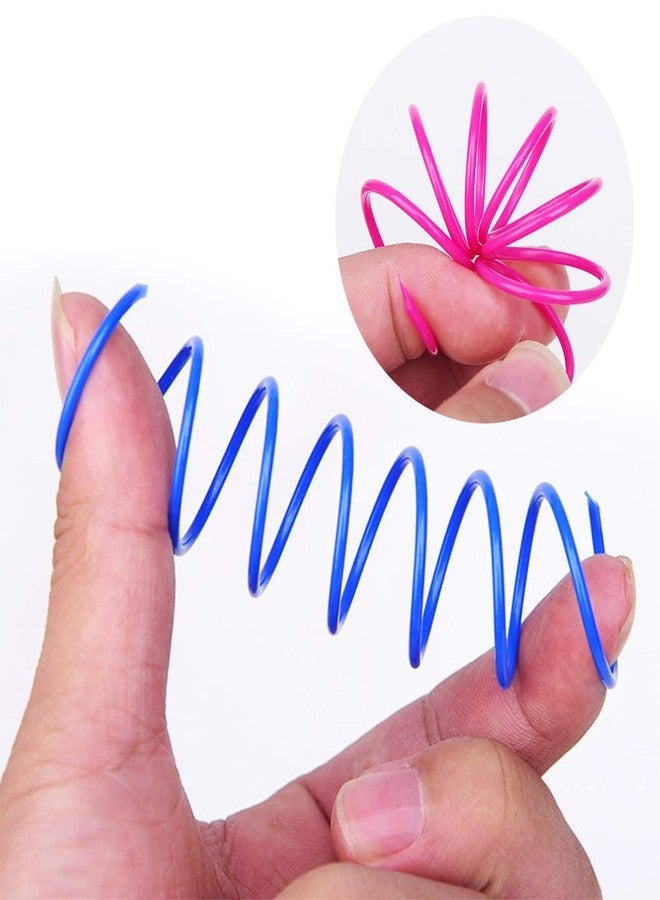 Andiker 60pcs Colorful Spiral Springs Creative and Interactive Cat Toys for Indoor Cats - Image 3